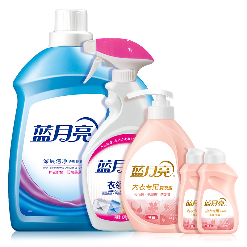 薰衣草洁净洗衣液3kg+喷雾型衣领净50...